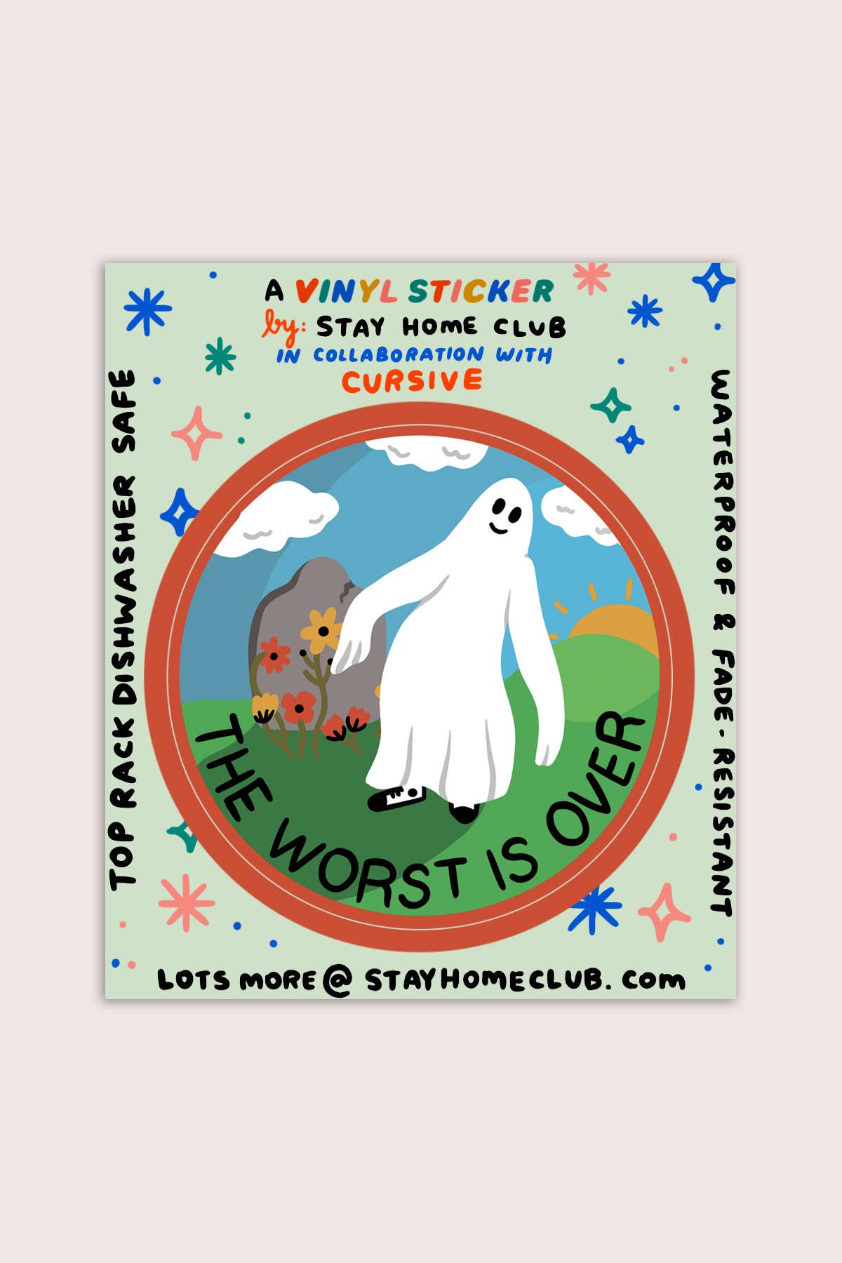 The Worst Is Over Sticker Vinyl Sticker