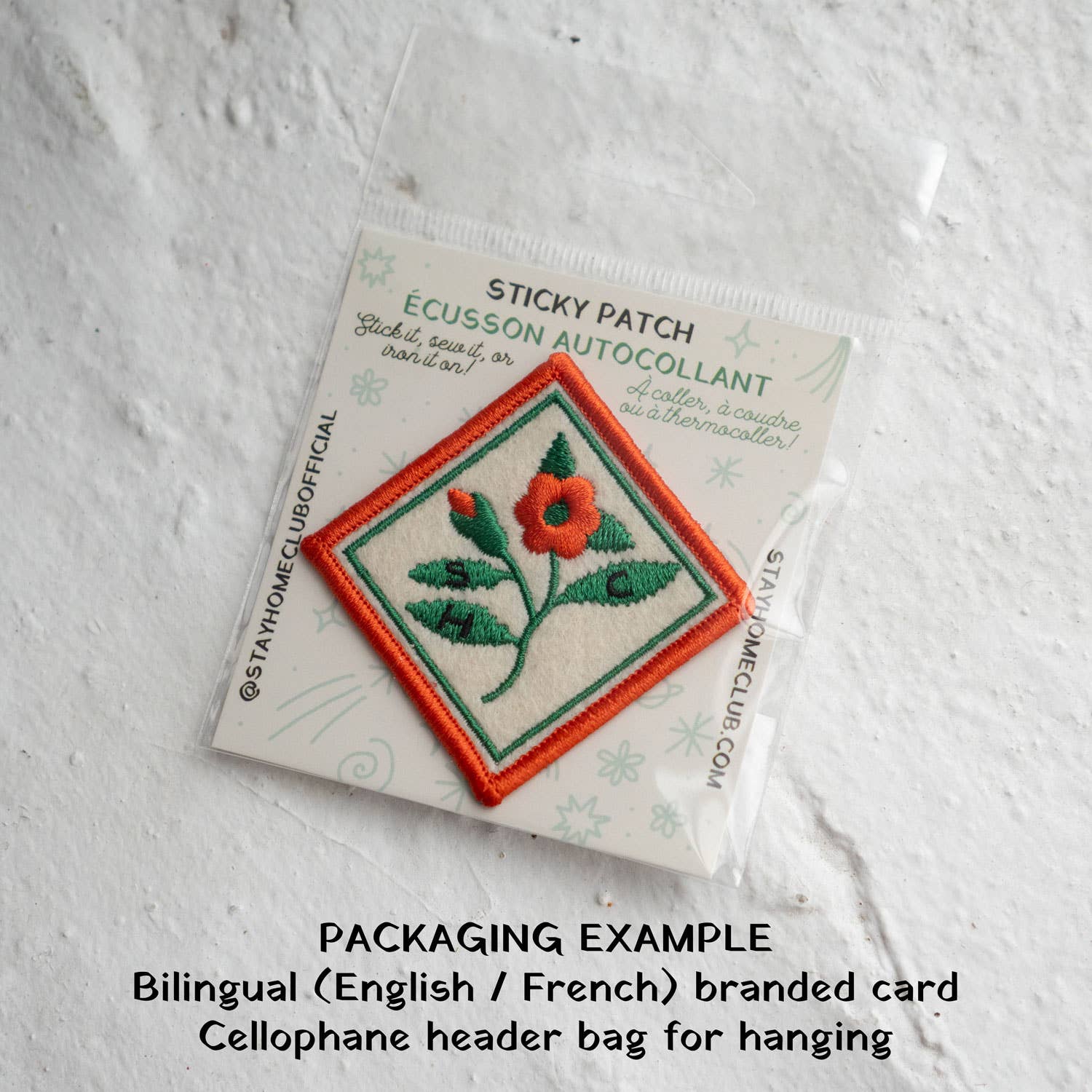 Bloom Flower Felt Sticky Patch