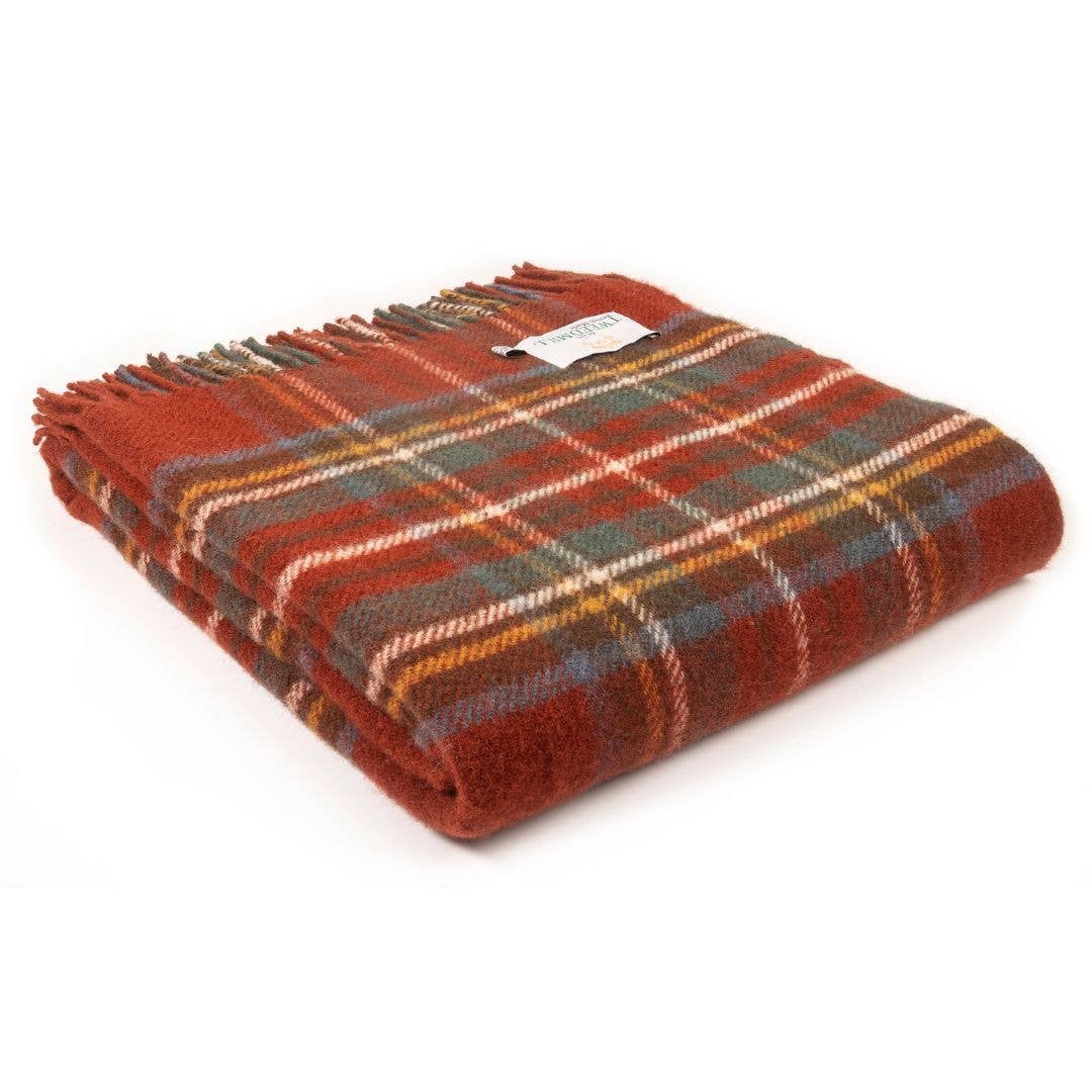 Antique Royal Stewart Tartan Pure New Wool Throw