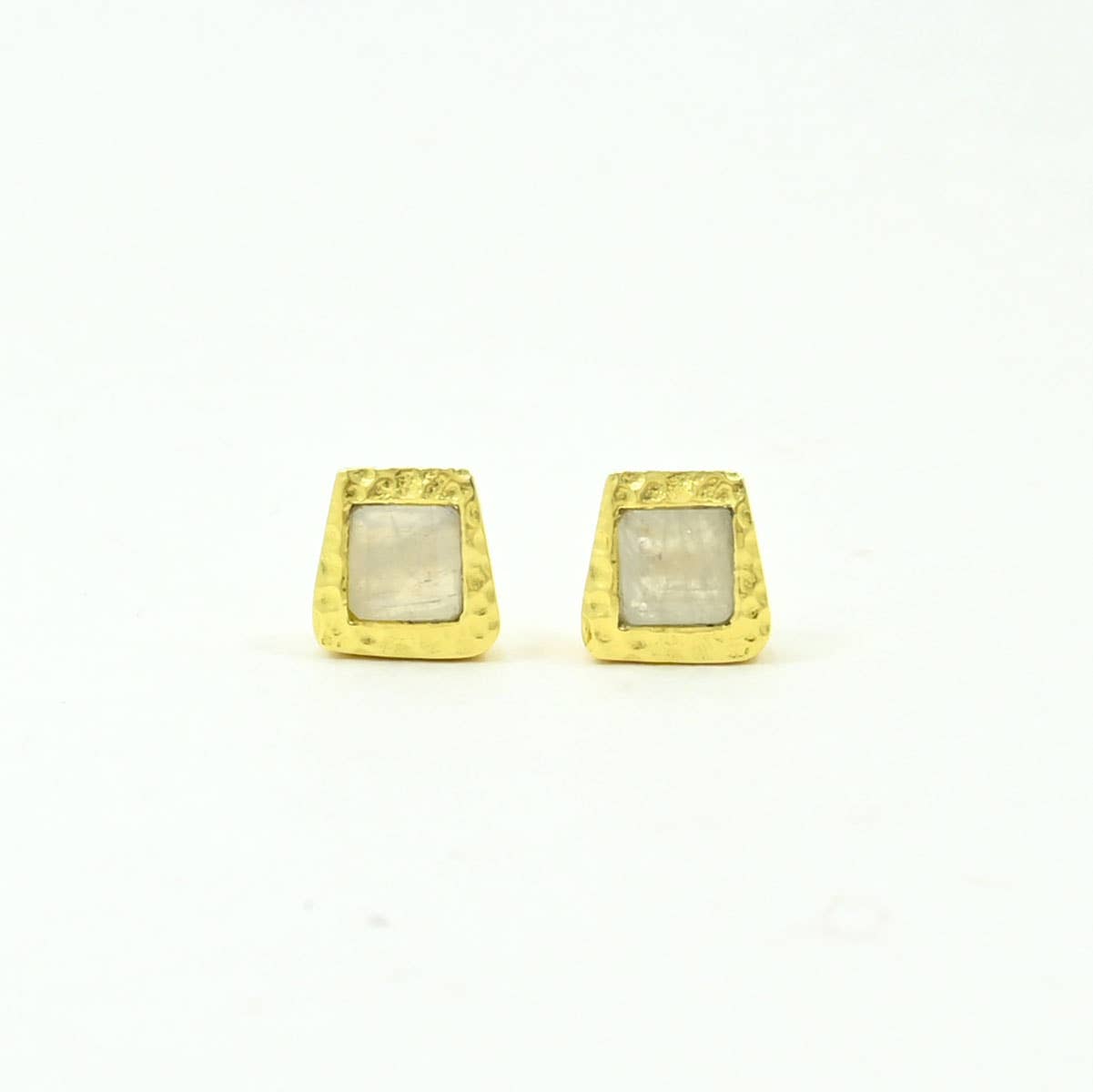 Aria Stud Earring - Rainbow Moonstone