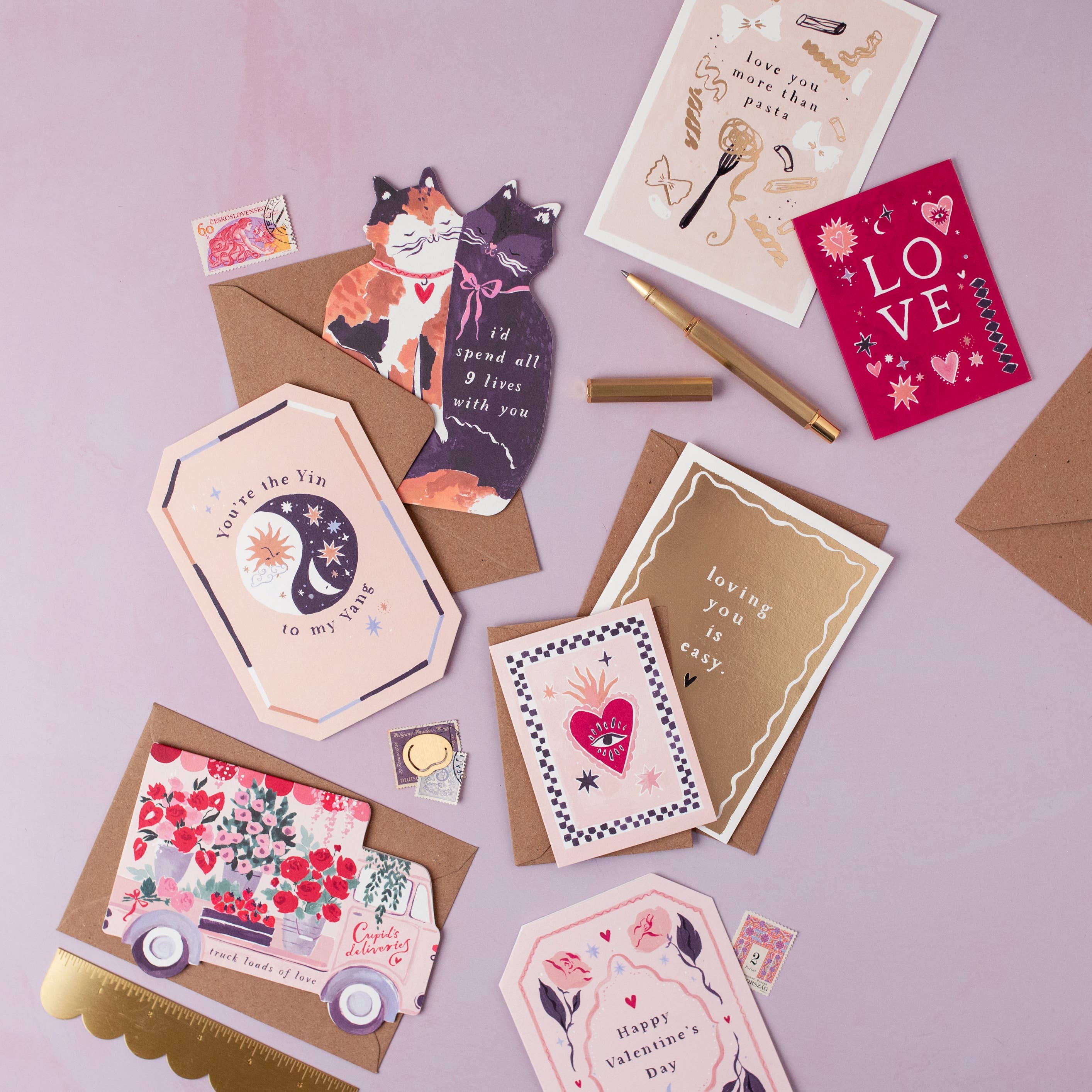 Truck Loads of Love Valentine's Day Card