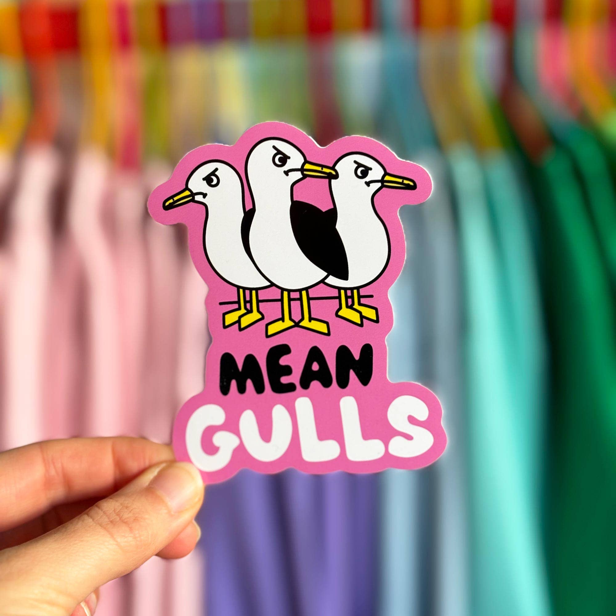 Mean Gulls Vinyl Sticker