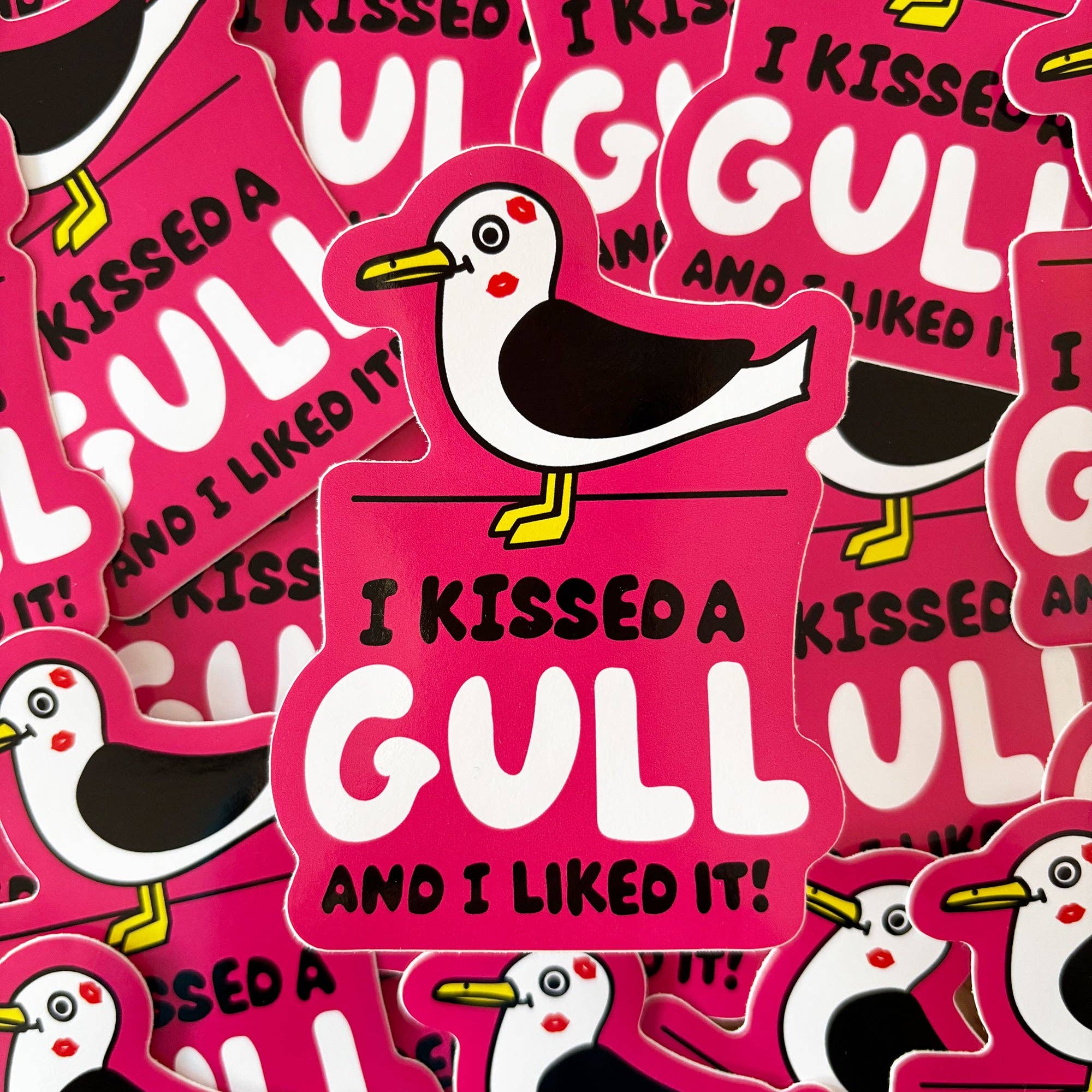 I Kissed A Gull Vinyl Sticker