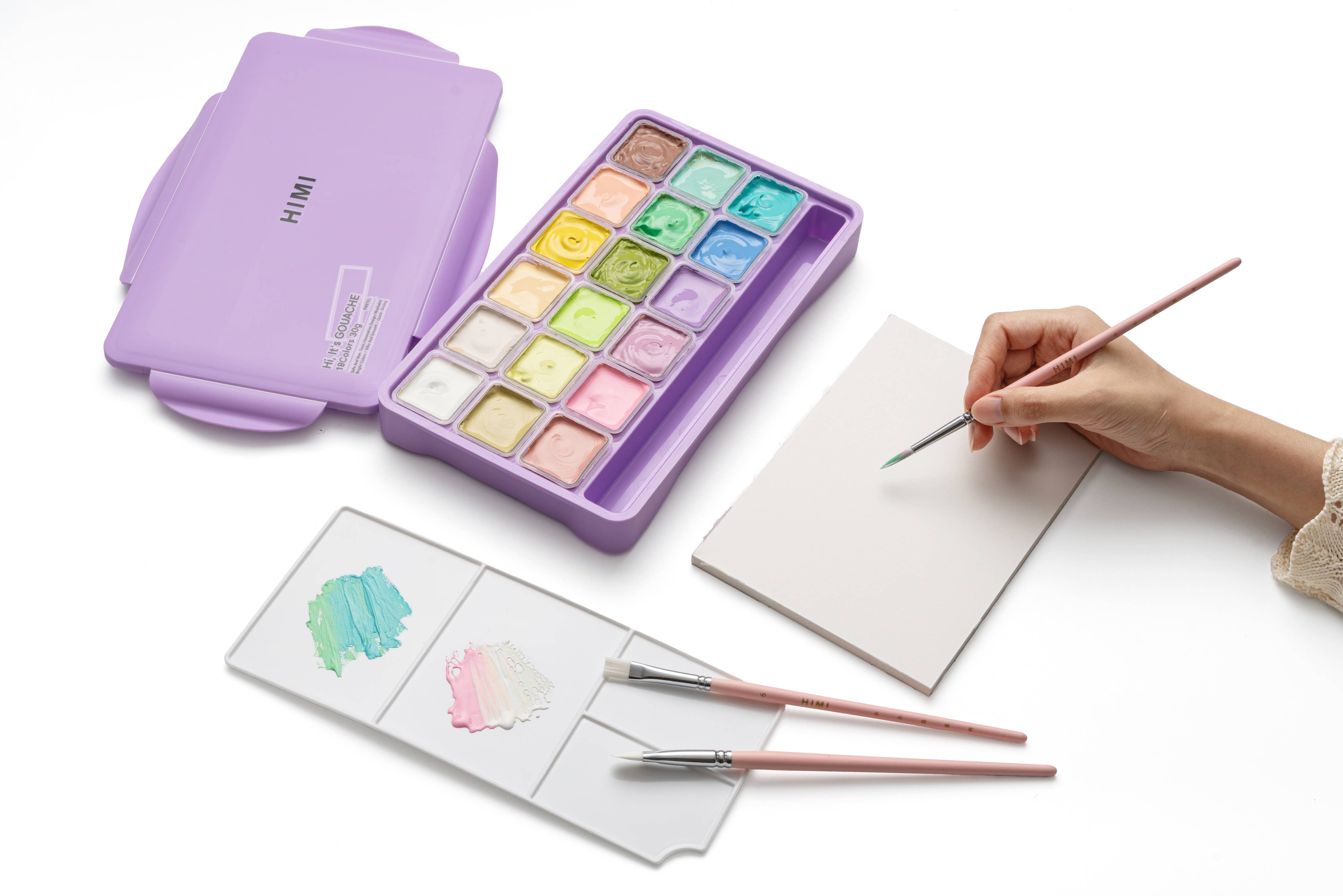 Jelly Cup Gouache Pain Set (18 Paint Colours)
