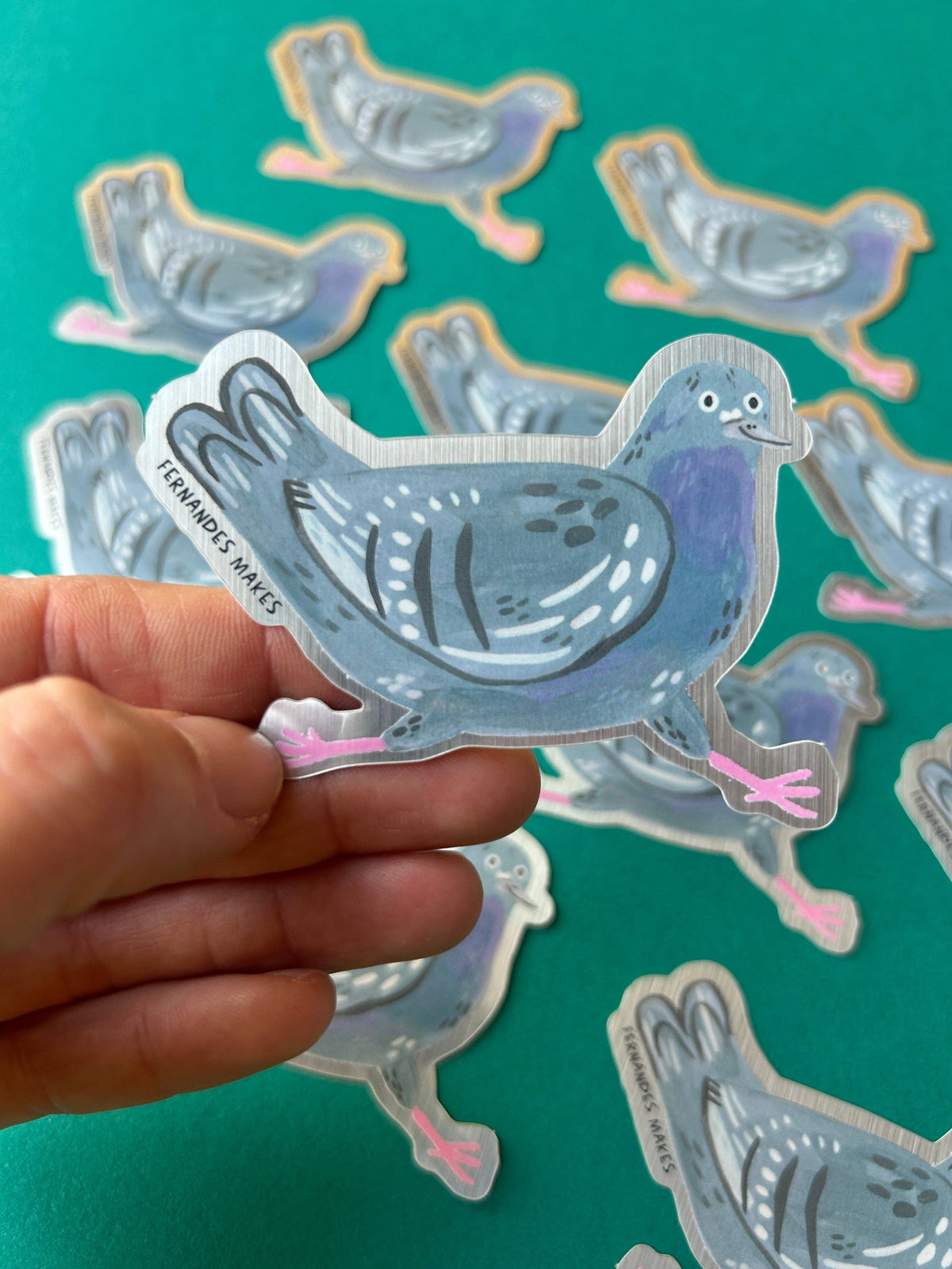 Pigeon Vinyl Stickers: Skye