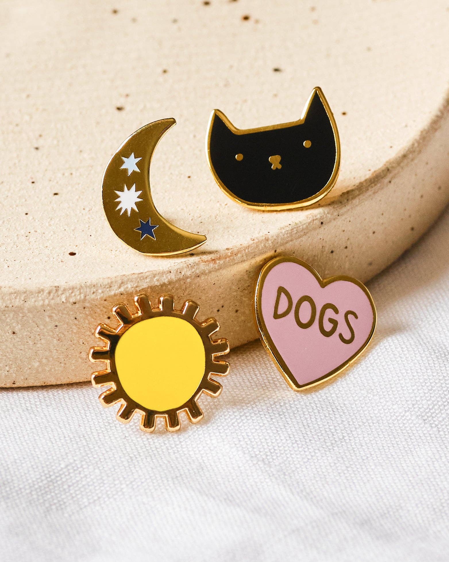 Sun Enamel Pin