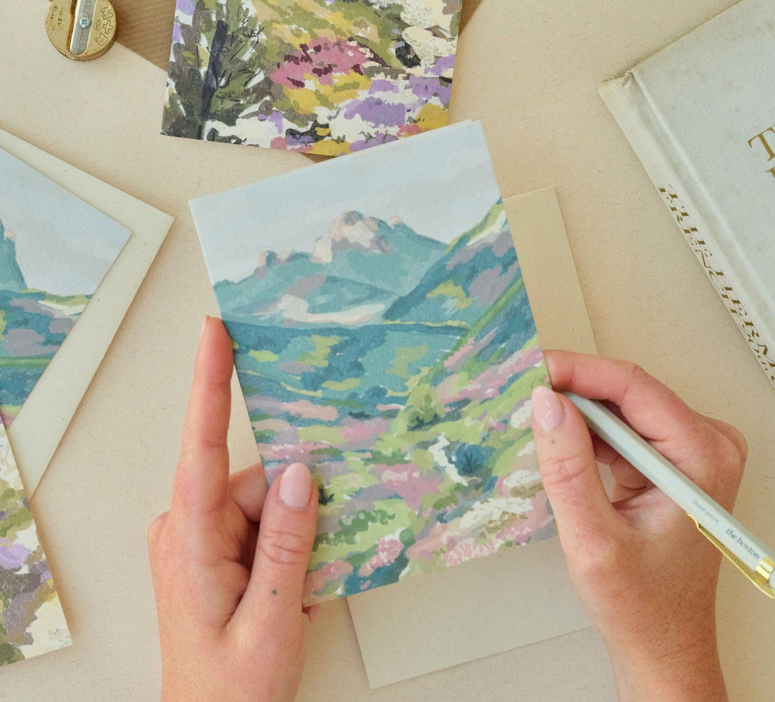 Pastel Mountains Card