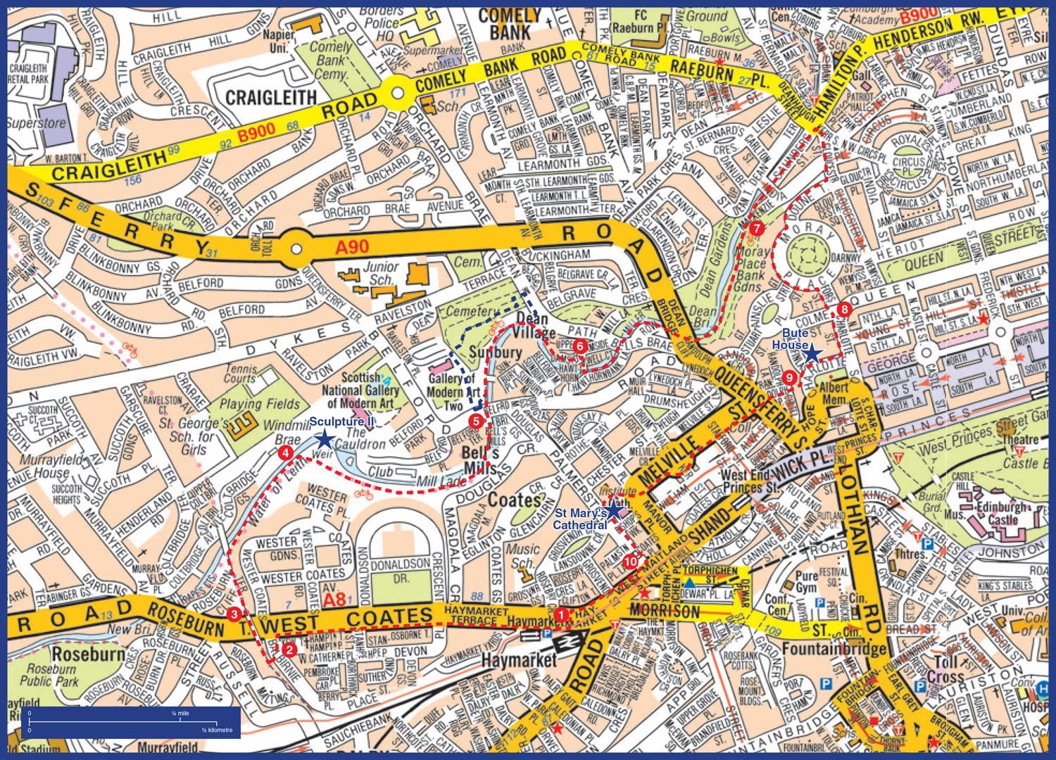 A-Z Edinburgh Hidden Walks Book