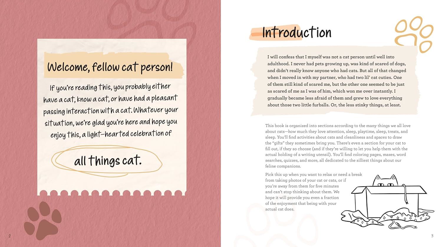 Cat Lovers Activity Book