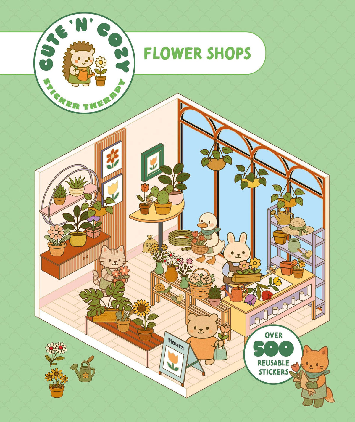 Cute 'n' Cozy Sticker Therapy: Flower Shops