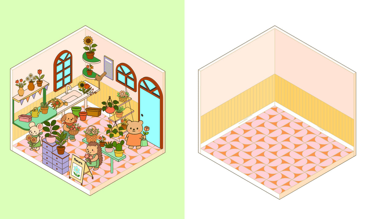 Cute 'n' Cozy Sticker Therapy: Flower Shops