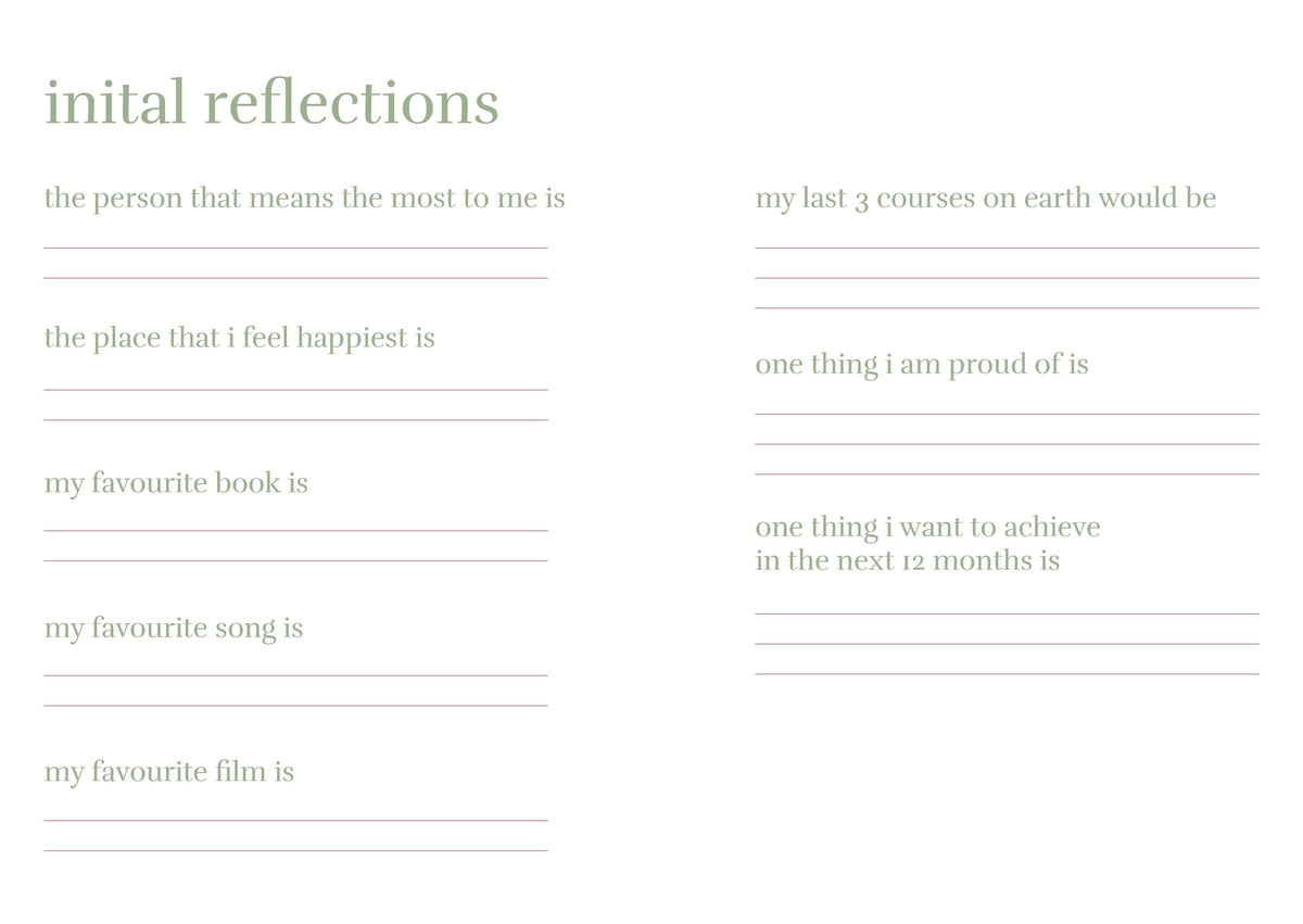 One Sentence A Day Journal