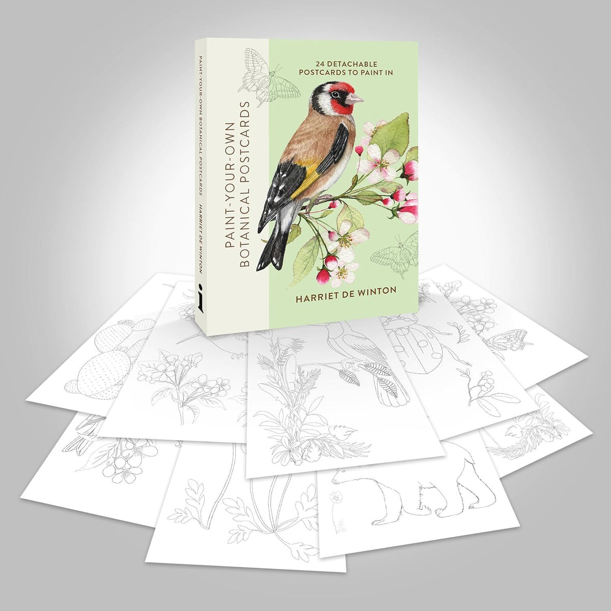 Paint Your Own Botanical Postcards