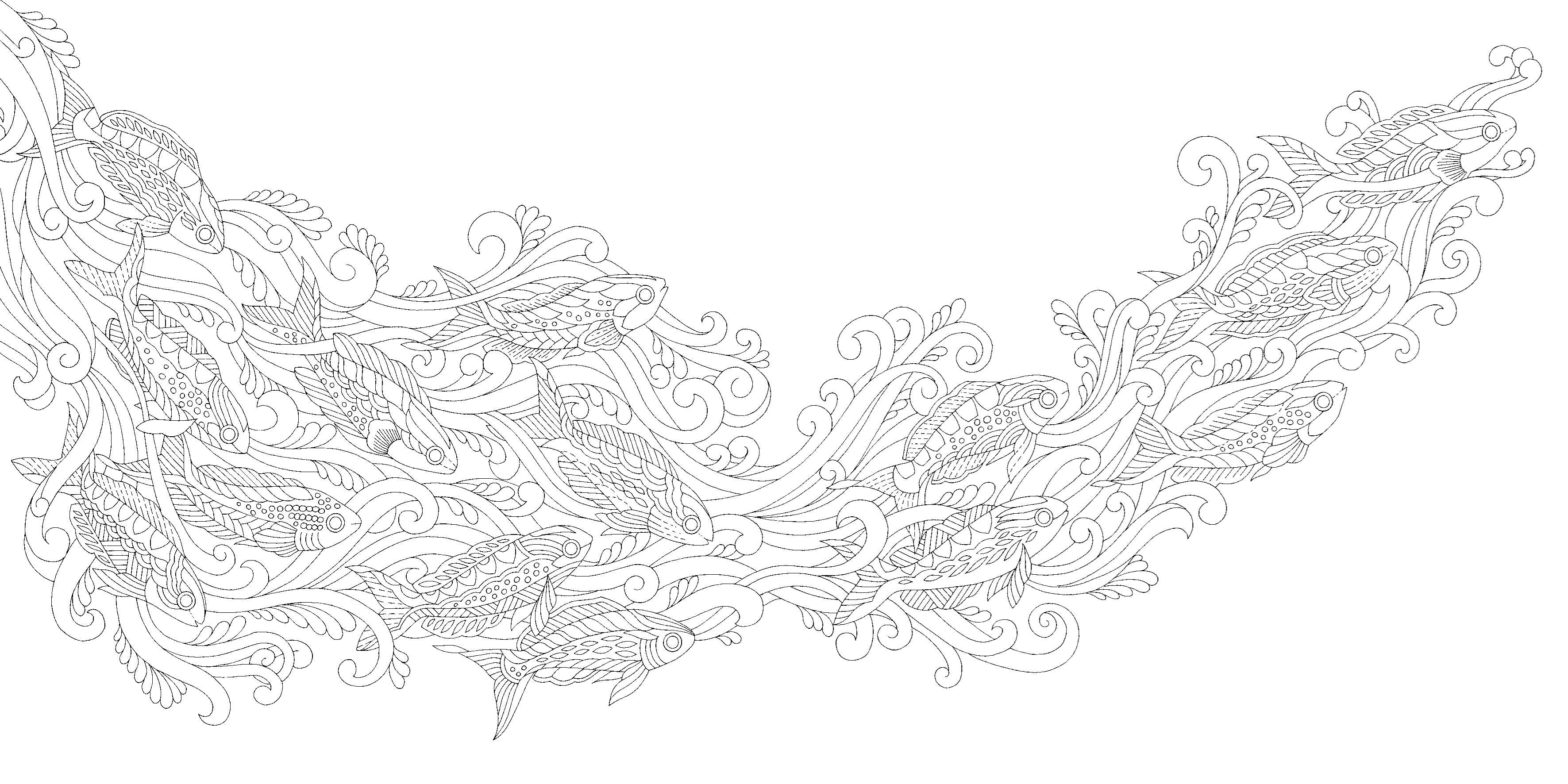 Secrets Of The Sea Pocket Colouring Book