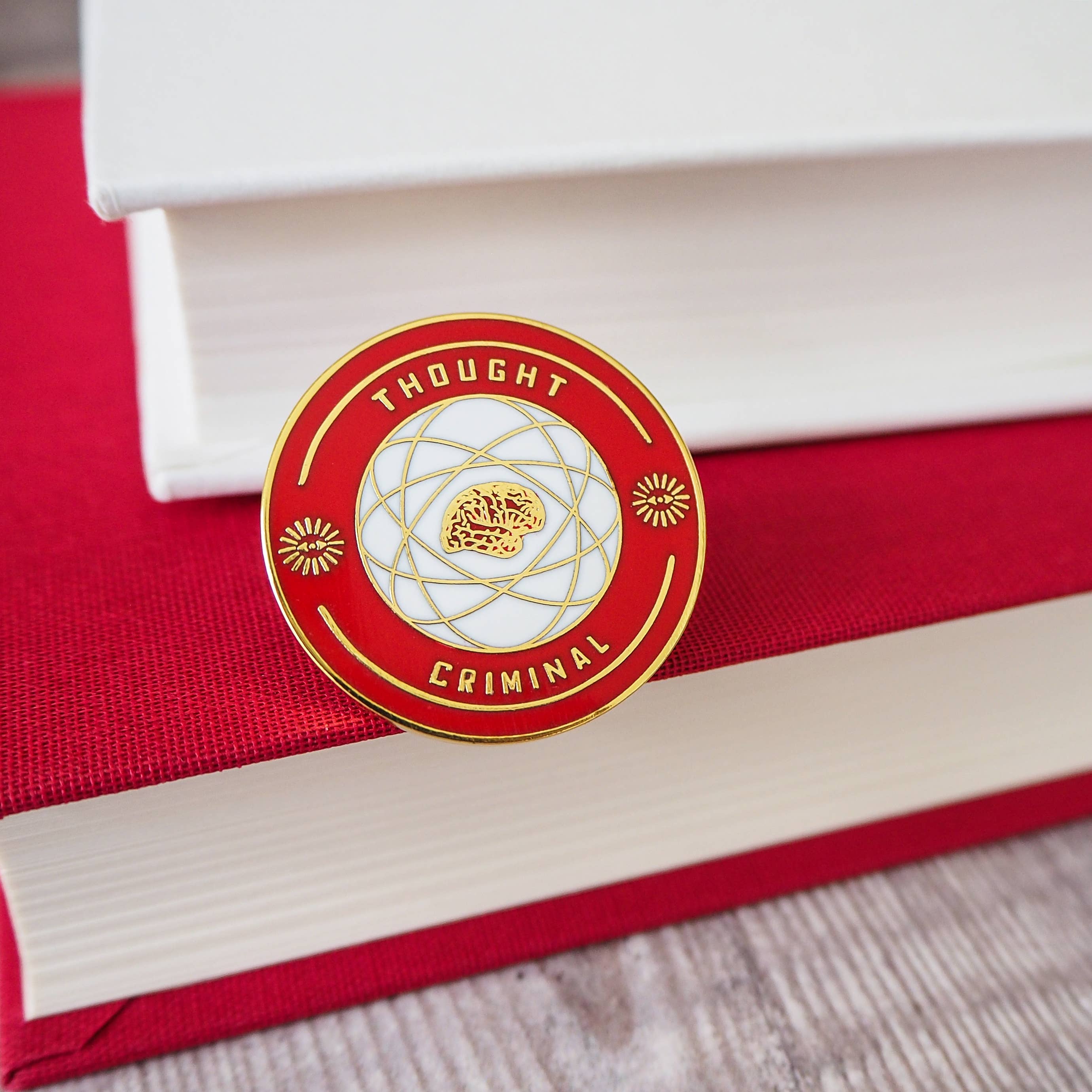 Thought Criminal Enamel Pin Badge