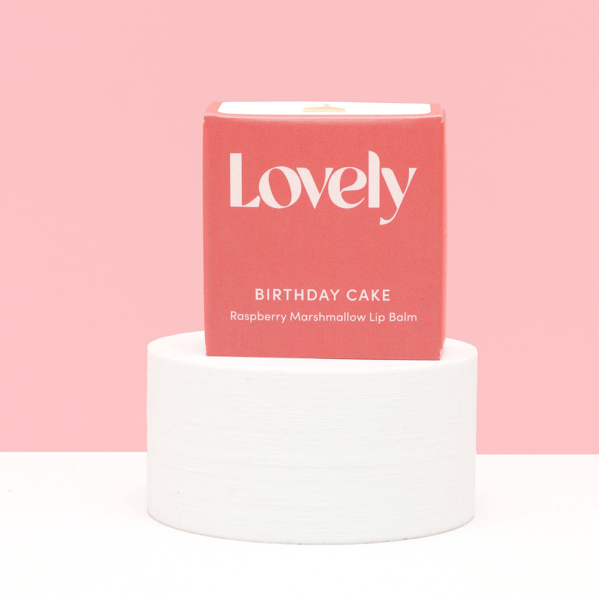 Birthday Cake Lip Balm - Raspberry Marshmallow