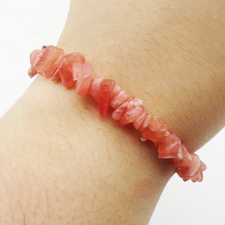 Rhodochrosite Chip Bracelets