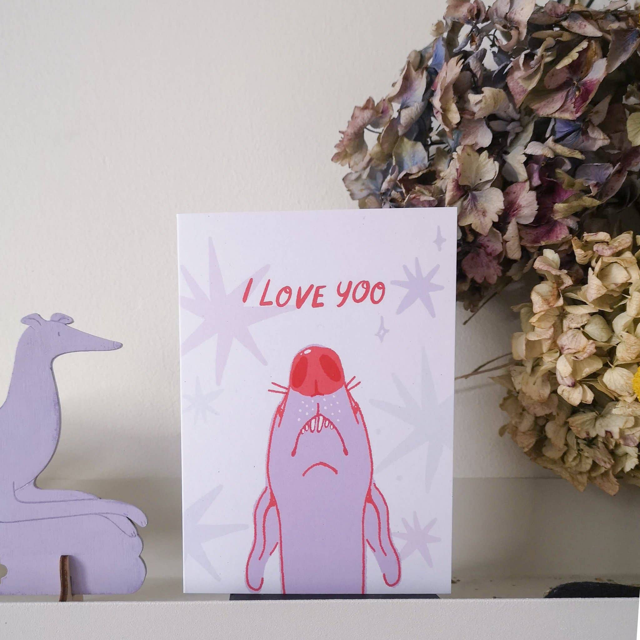 I Love Yoo Sighthound Card