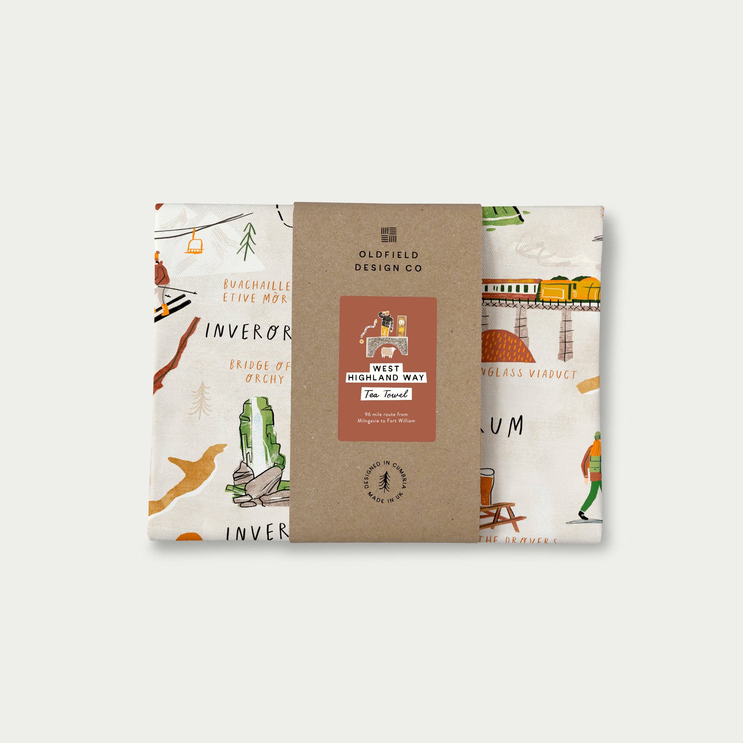 West Highland Way Tea Towel