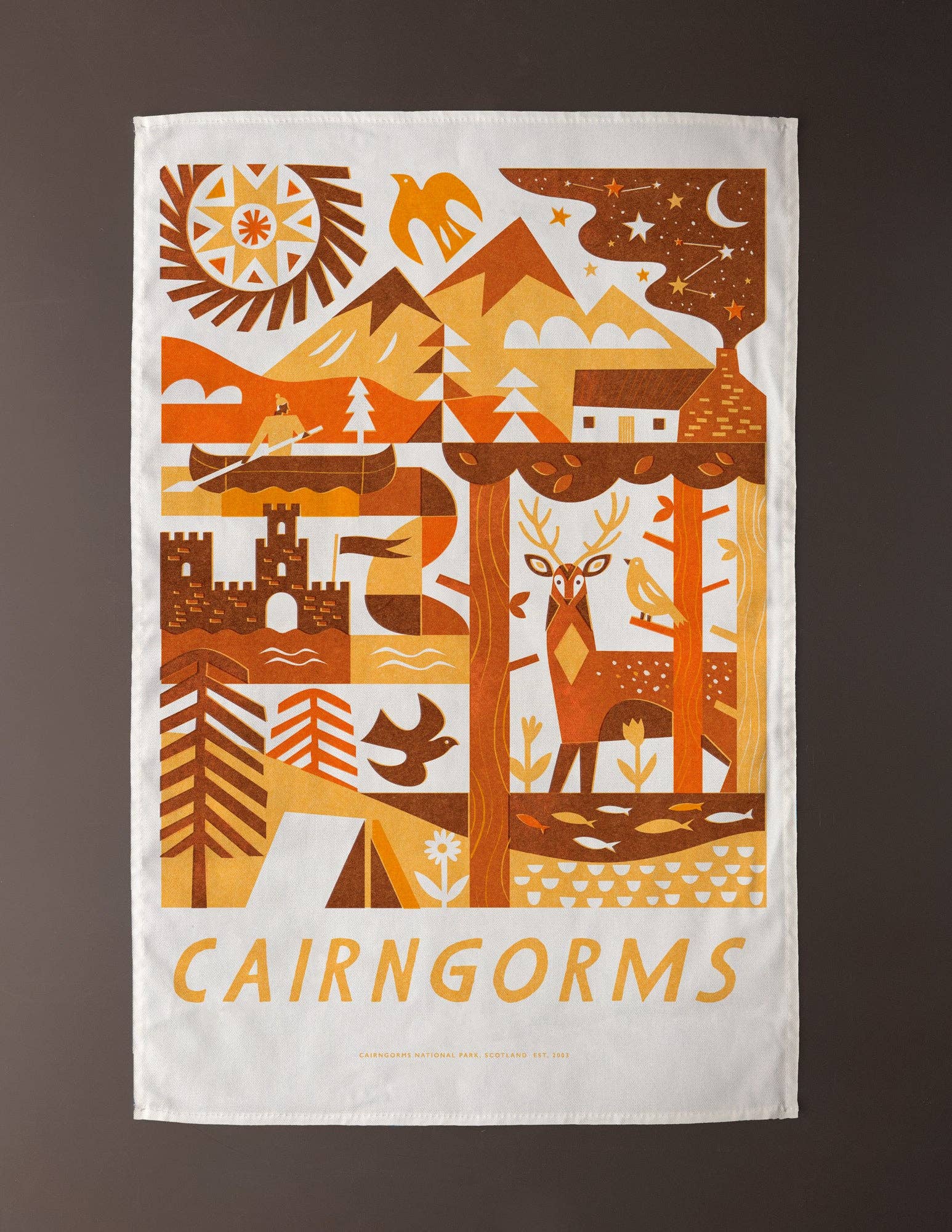 Cairngorms National Park Tea Towel