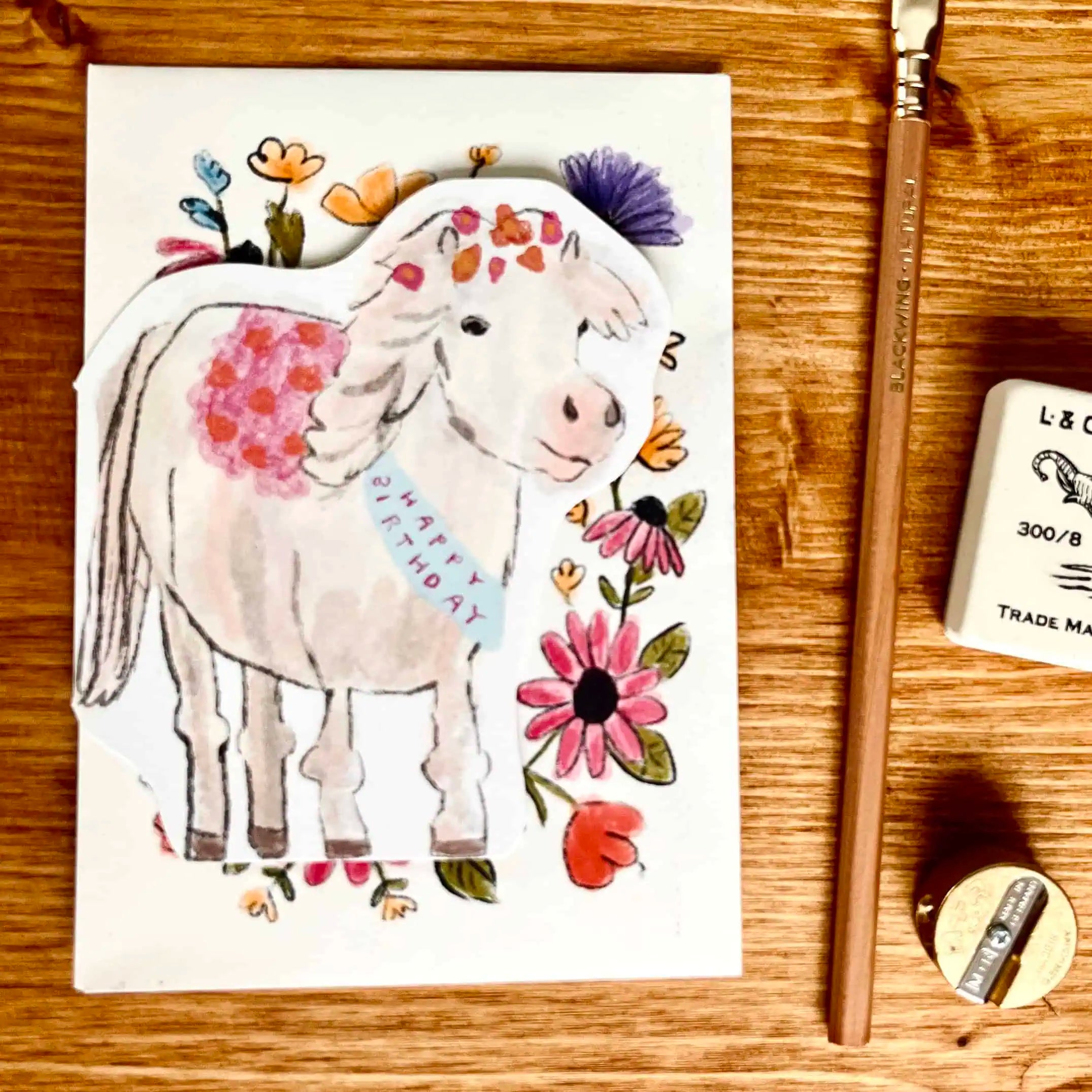 Pony Birthday Card
