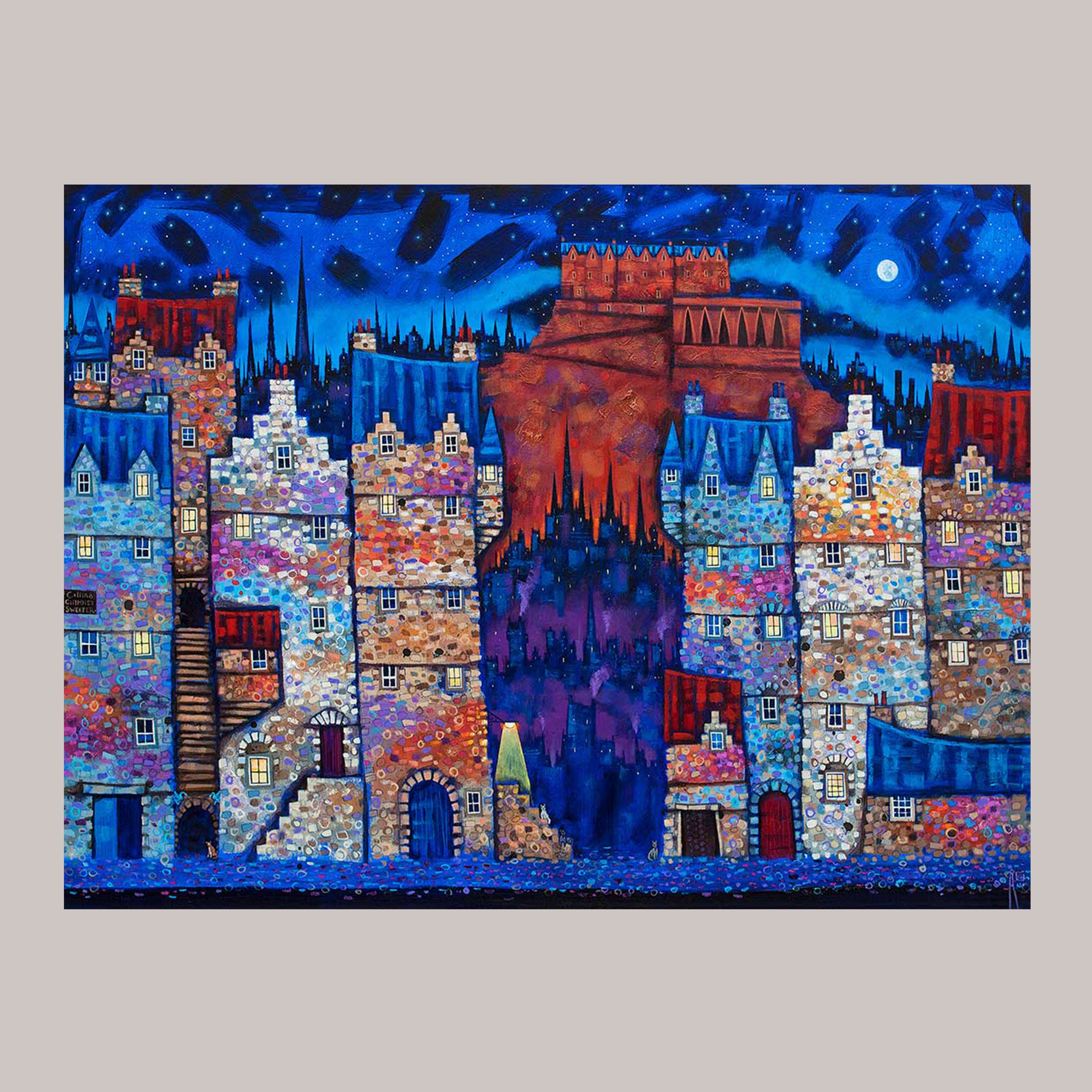 Castle Glow Art Print