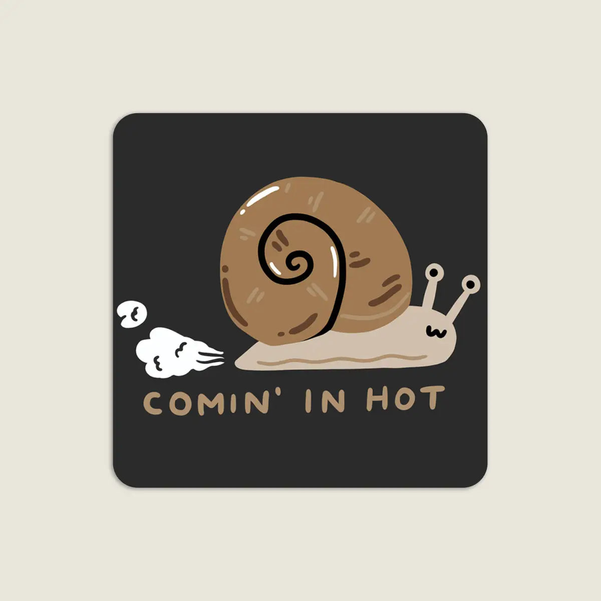 Comin' in Hot Vinyl Sticker