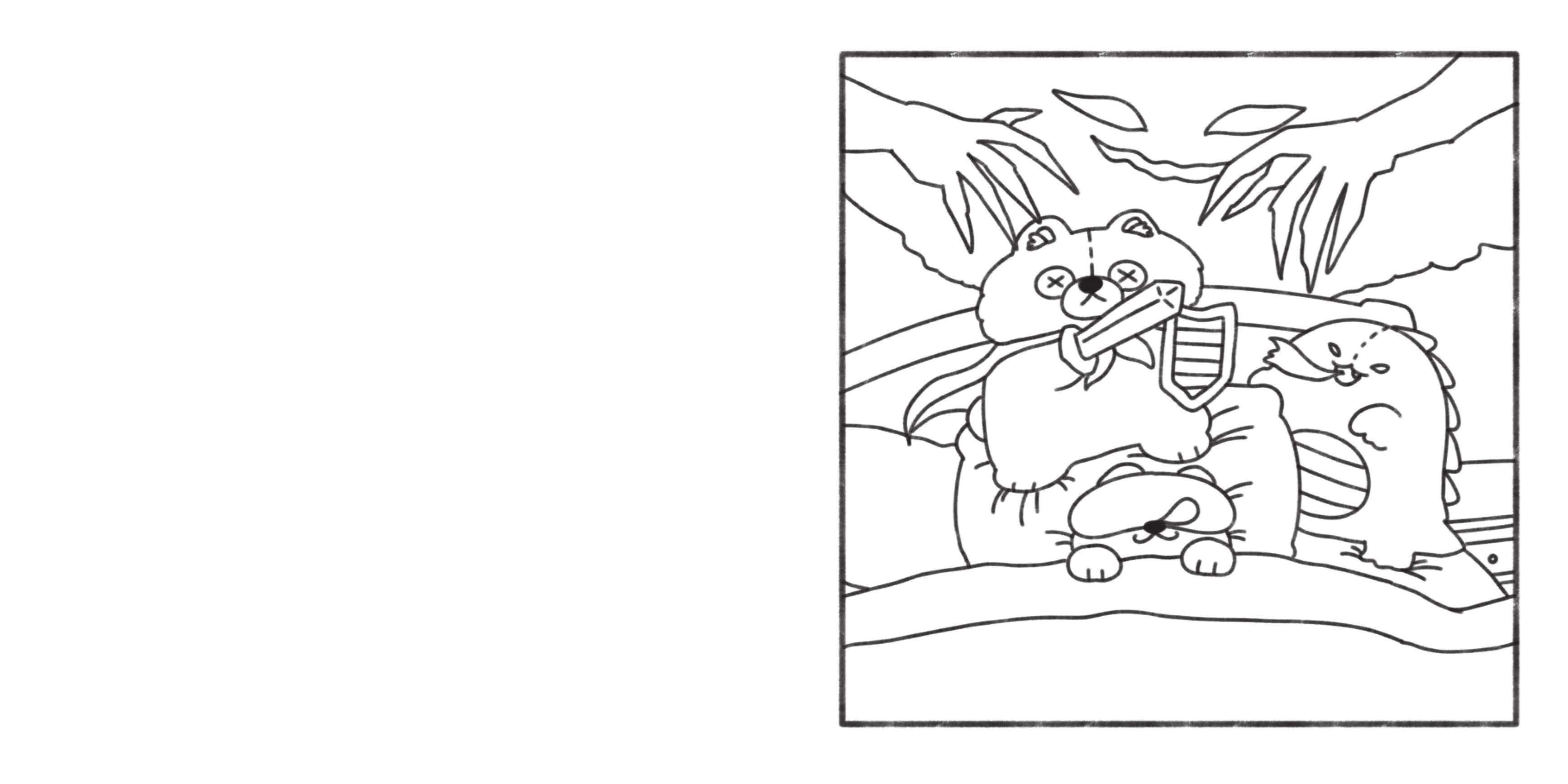 Cozy Creepy Colouring Book