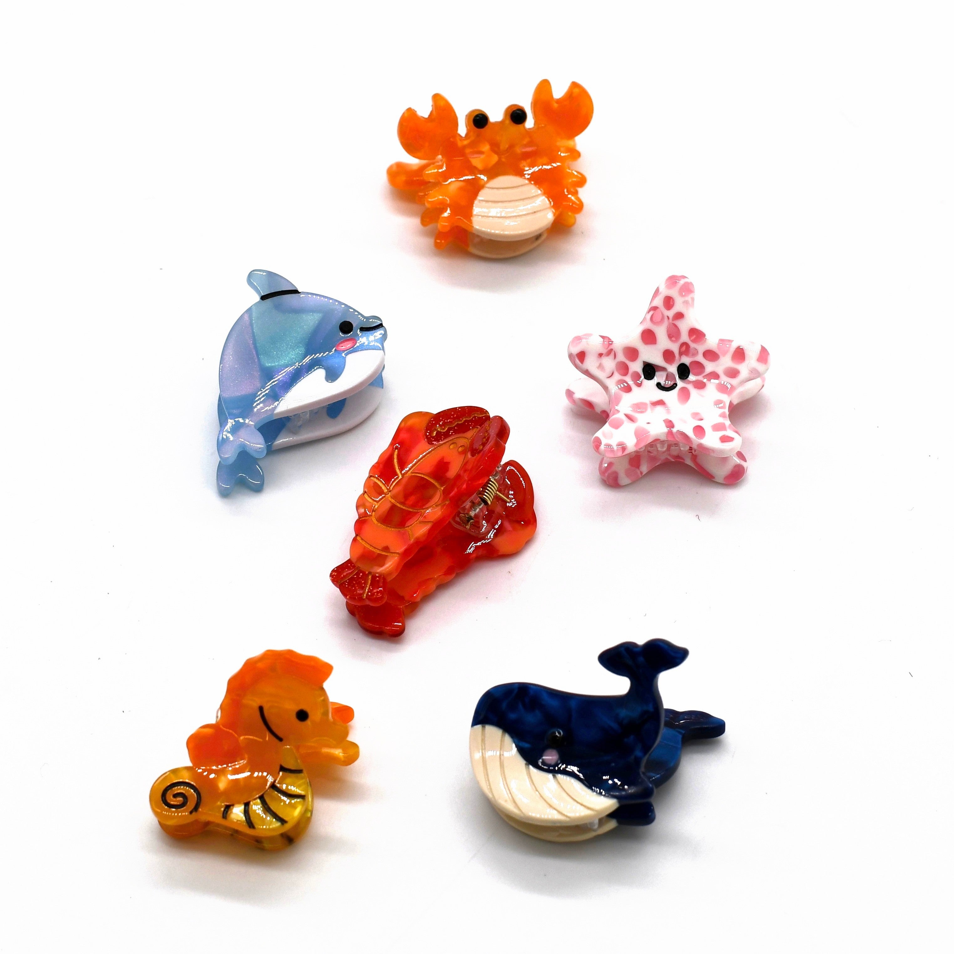 Sea Creature Hair Clips
