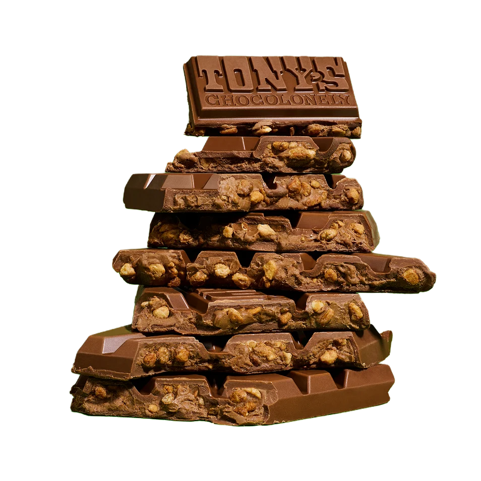 Tony's Chocolonely Milk Chocolate Filled with Praline Hazelnut Crunch