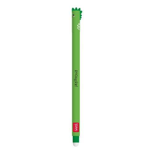 Dinosaur Erasable Gel Pen - Green Ink