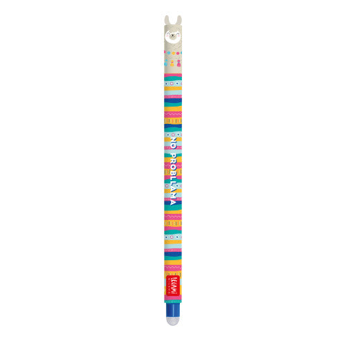 Llama Erasable Gel Pen - Blue Ink