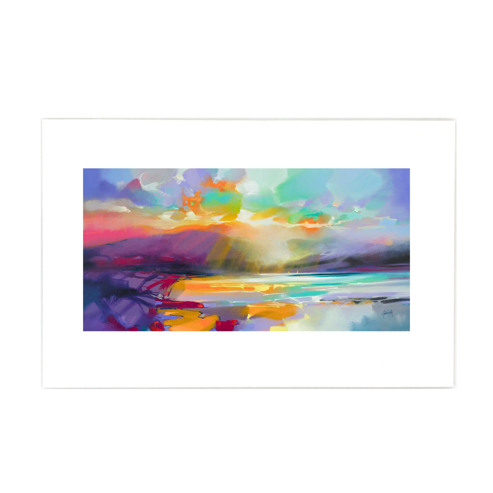 Emerging Sails Mounted Art Print