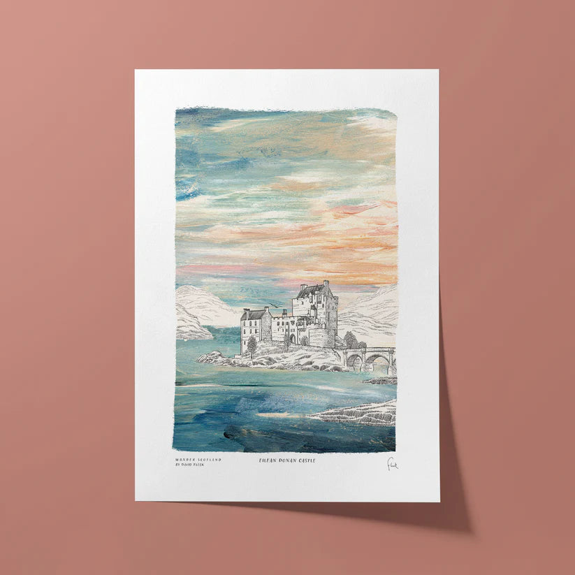 A5 Eilean Donan Castle Art Print