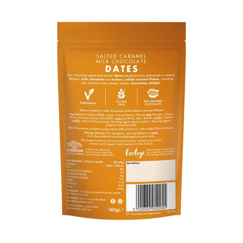 Salted Caramel Milk Chocolate Dates
