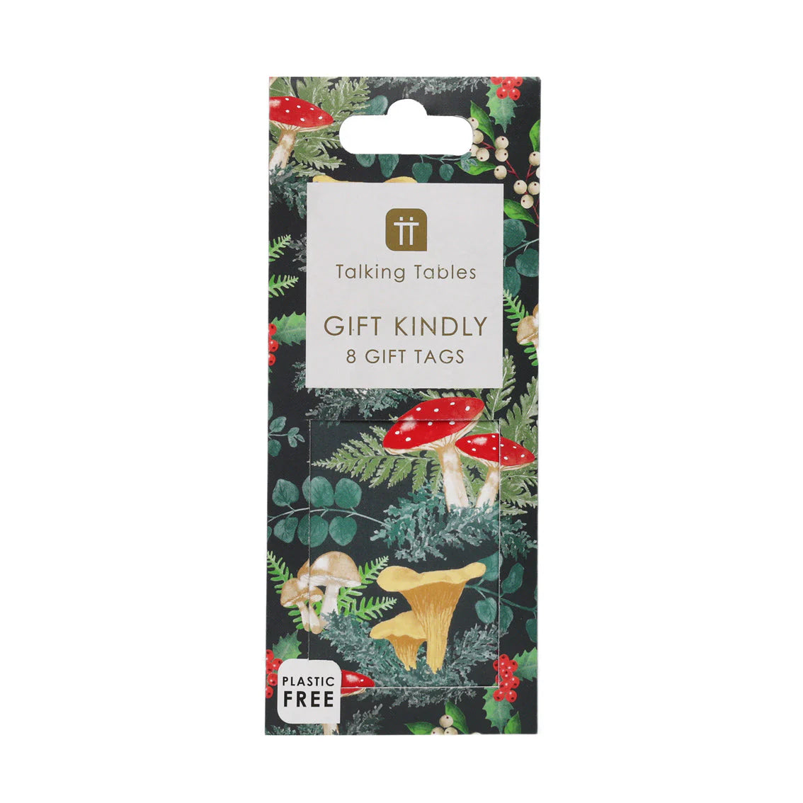 Woodland Forest Green Christmas Gift Tags - 8 Pack