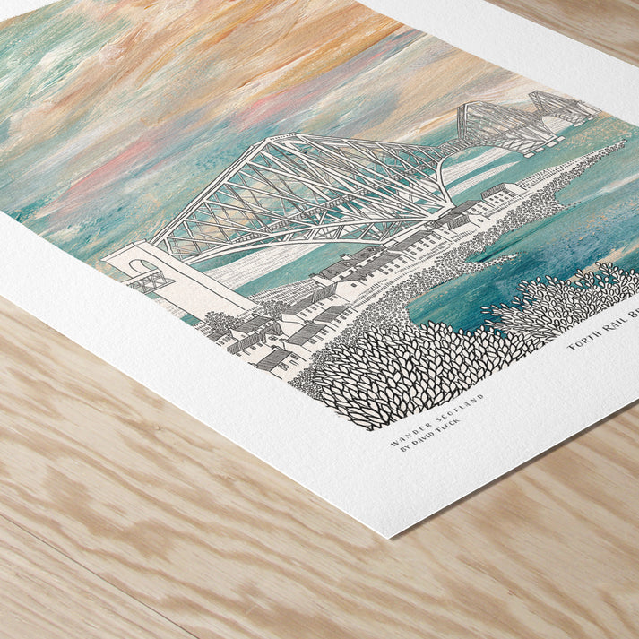A5 Forth Rail Bridge Art Print
