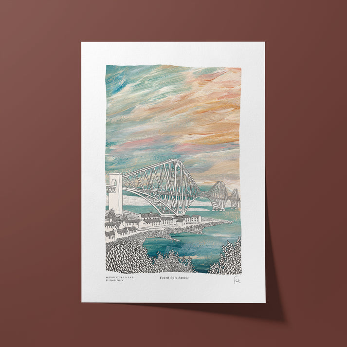 A5 Forth Rail Bridge Art Print