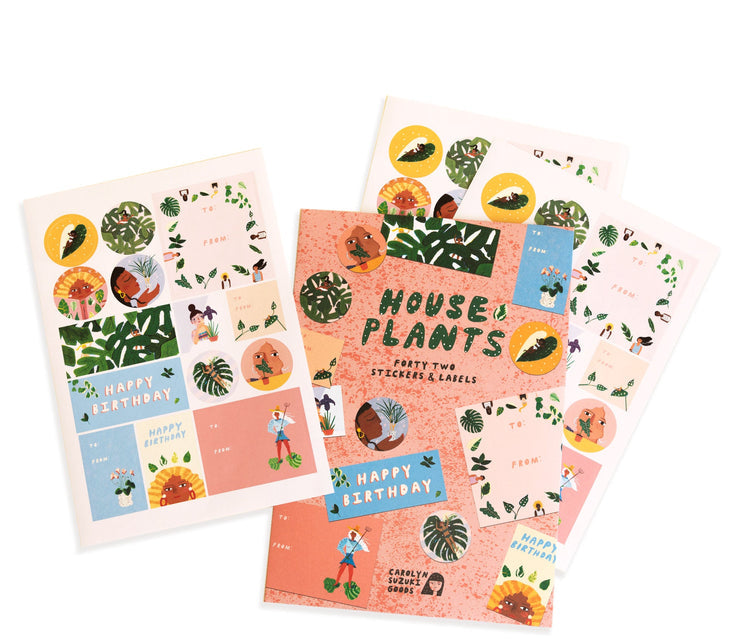 House Plants Sticker Set