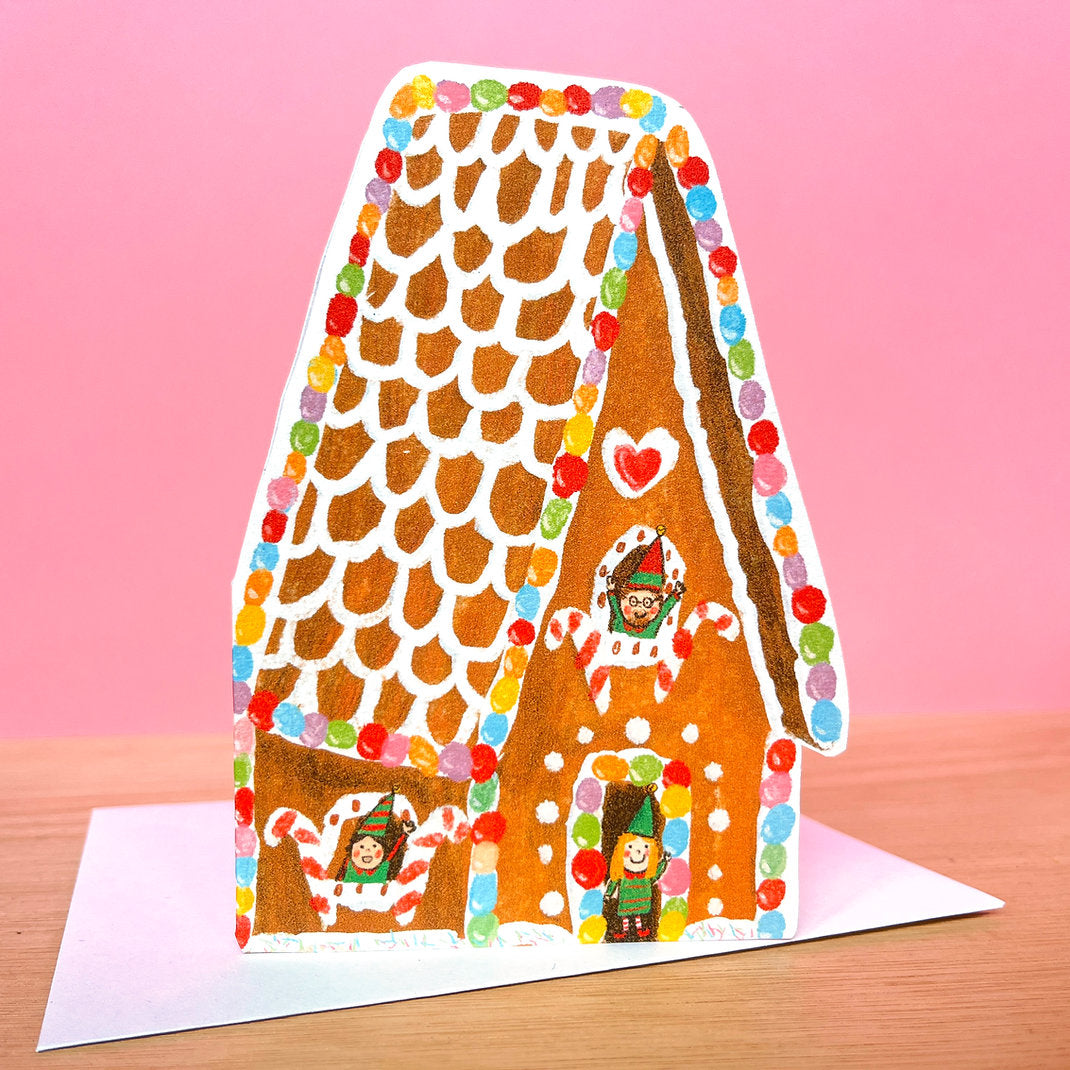 Gingerbread House Christmas Card