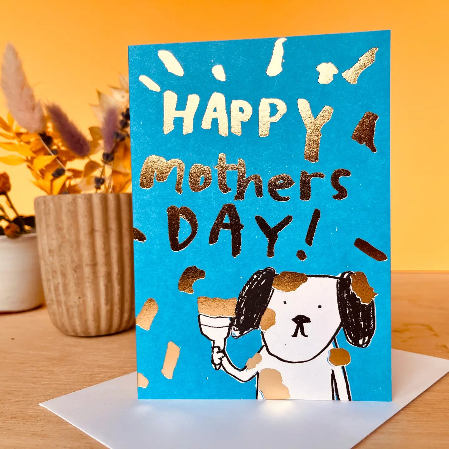 Golden Doggy Mother's Day Card