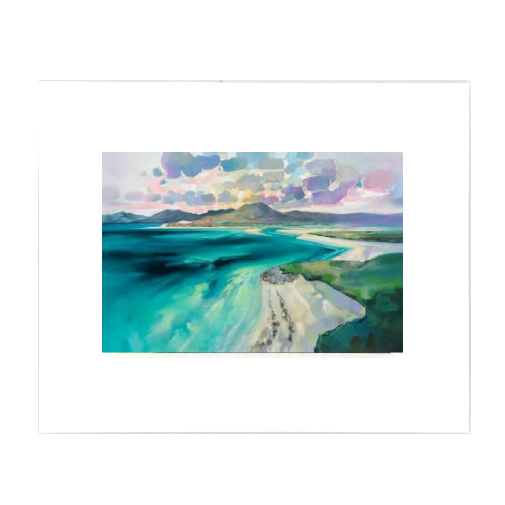 Harris Air Mounted Art Print