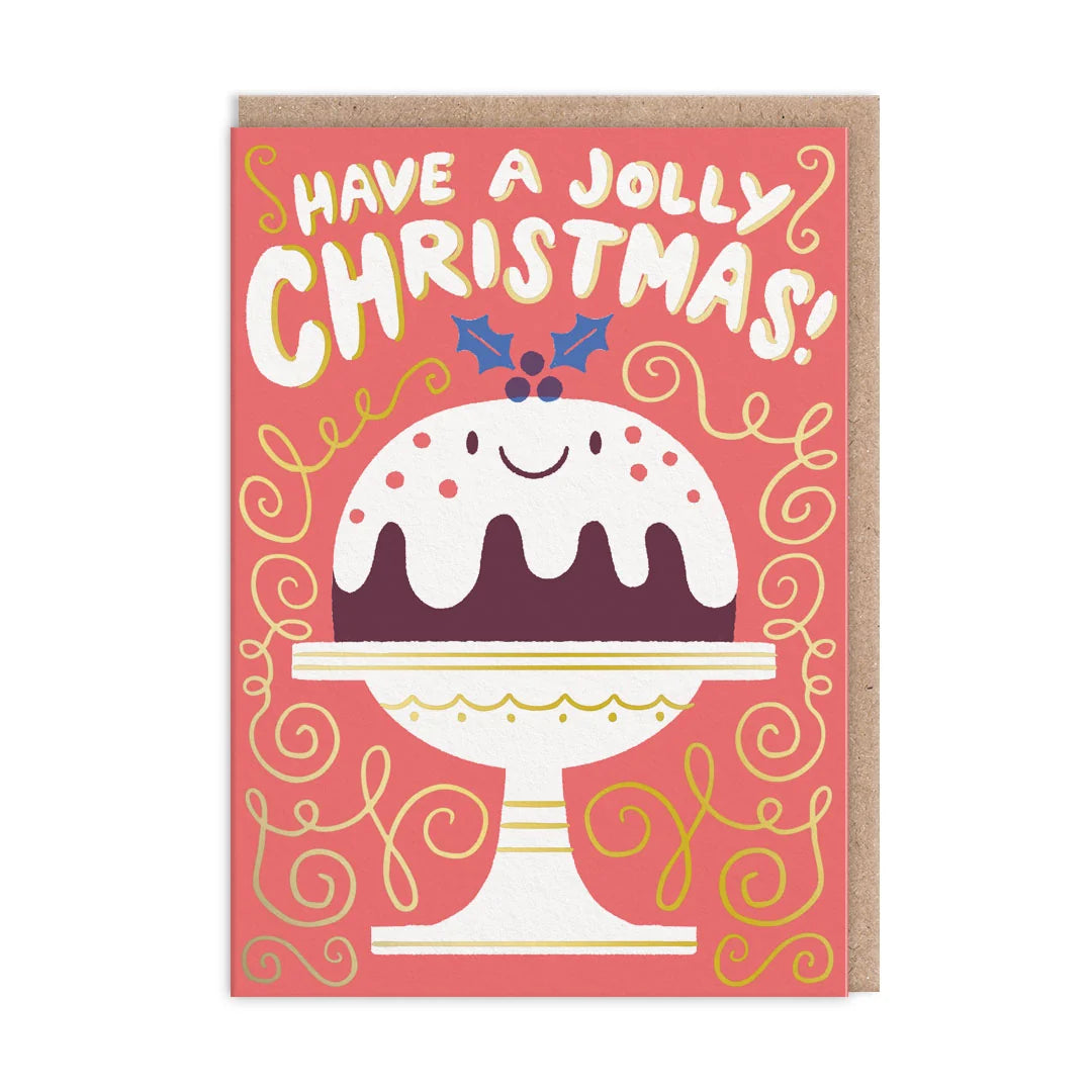 Jolly Pudding Christmas Card