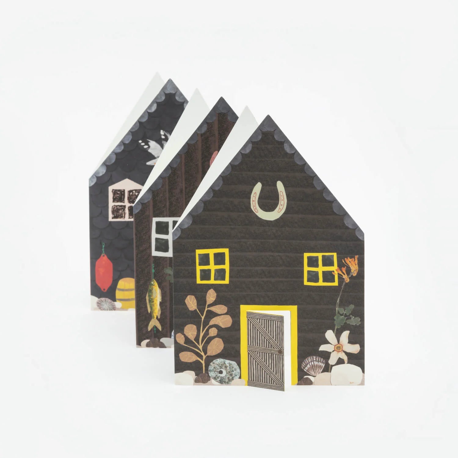 Fisherman's Huts Concertina Card