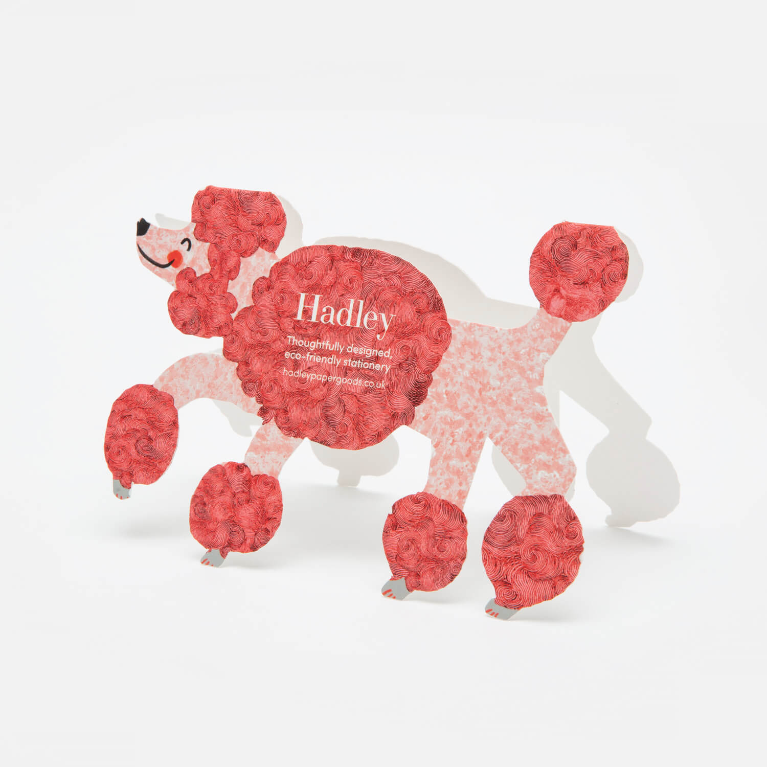 Boujee Birthday Poodle Stand-Up Card