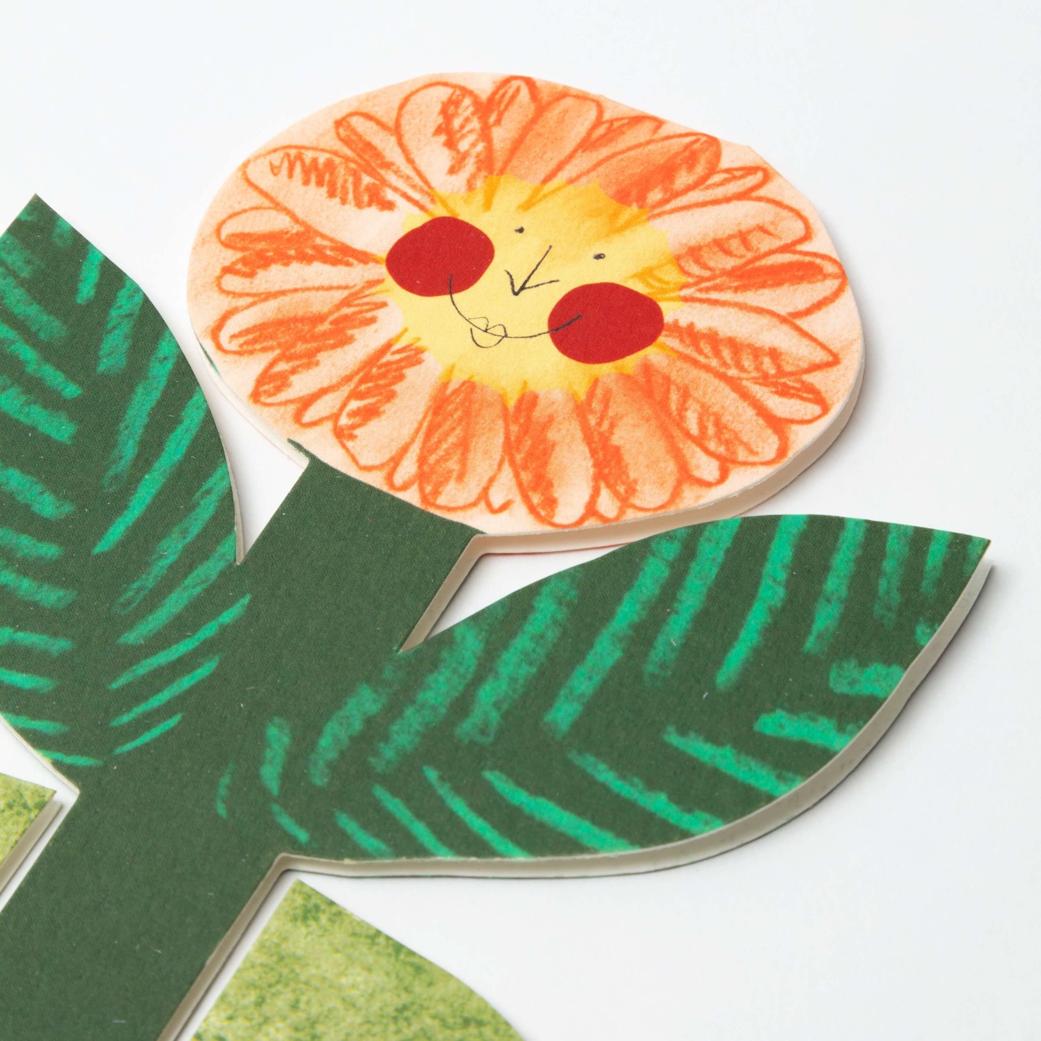 Happy Flower Die Cut Birthday Card