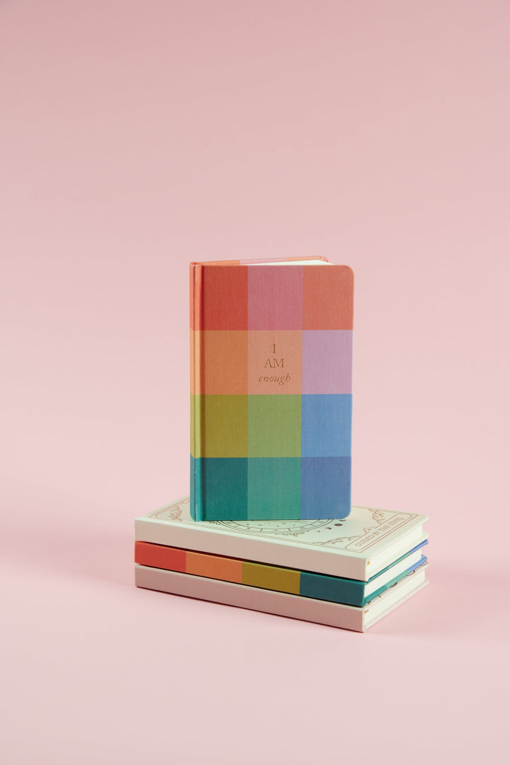 Rainbow Check Bookcloth Journal