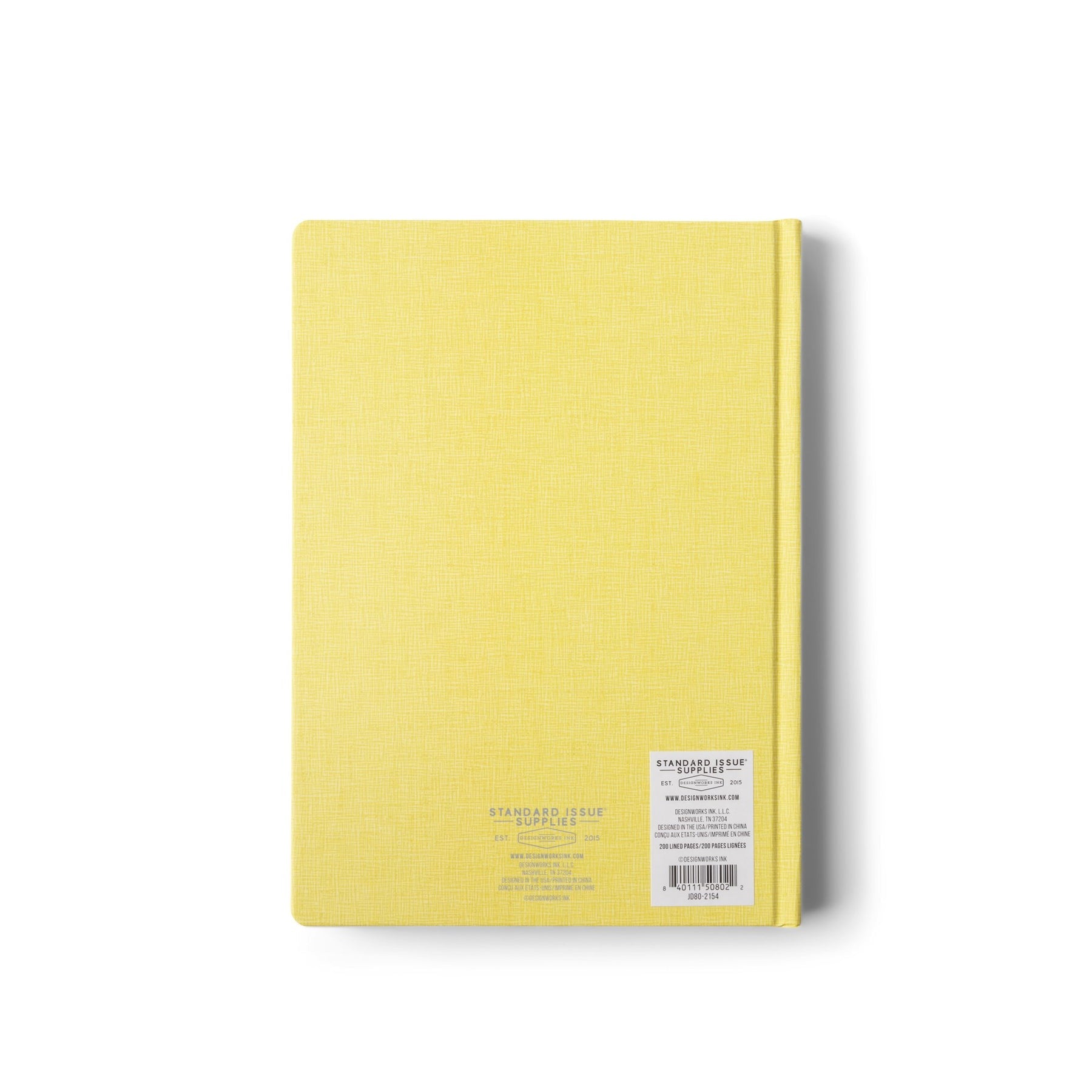 Jumbo Ochre Hardcover Notebook