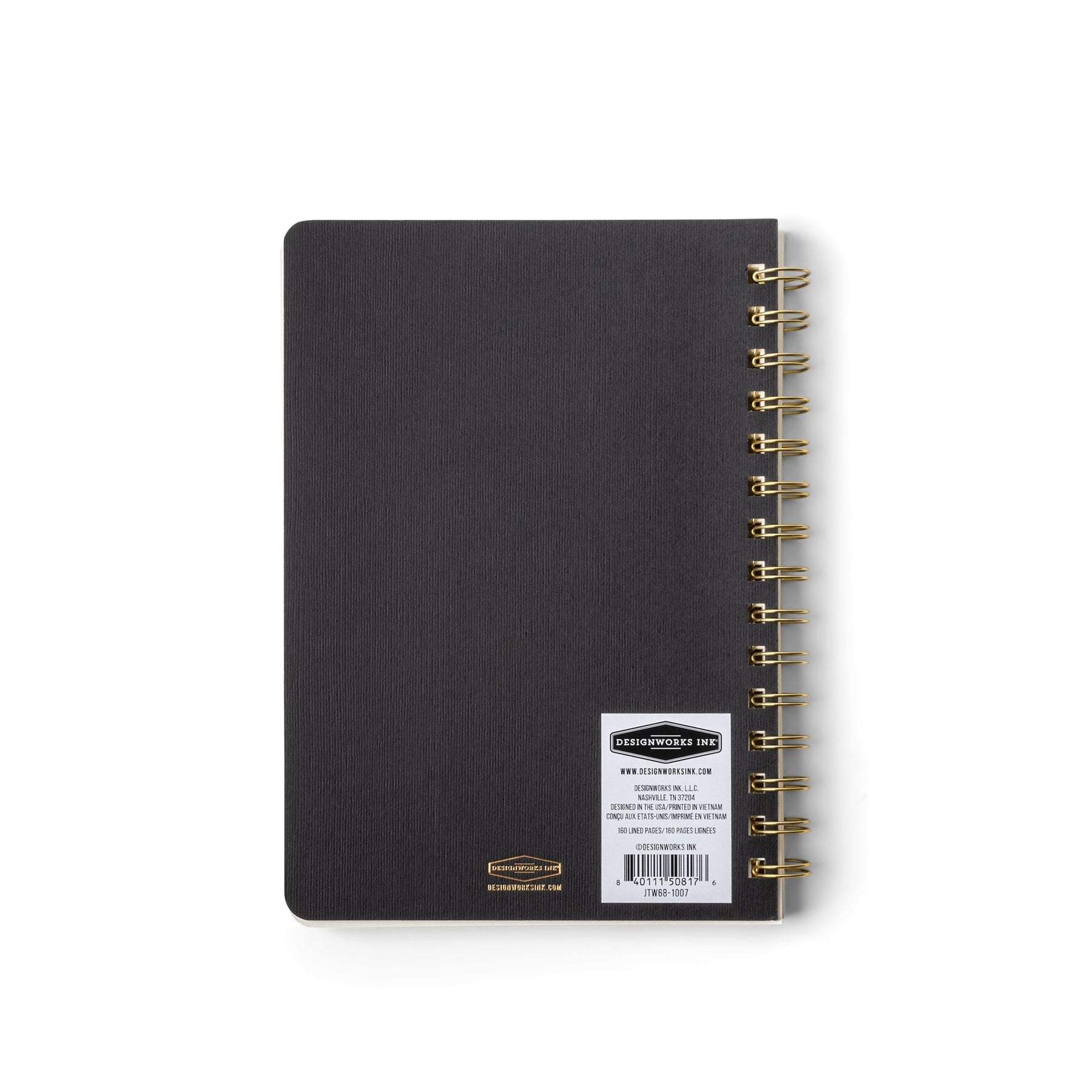 Crest Kraft Twin Wire Notebook A5 - Ebony Black