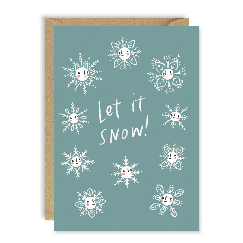 Let It Snow Christmas Card